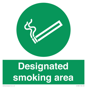 Designated smoking area